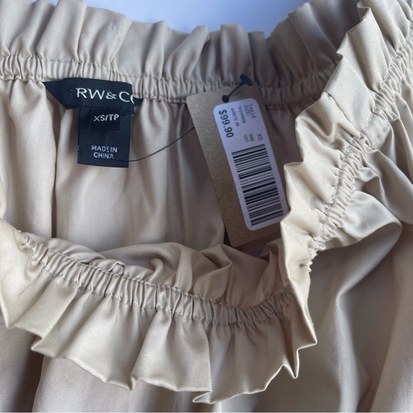 NEW RW & Co Tan Babydoll Dress US XS - Picture 6 of 7